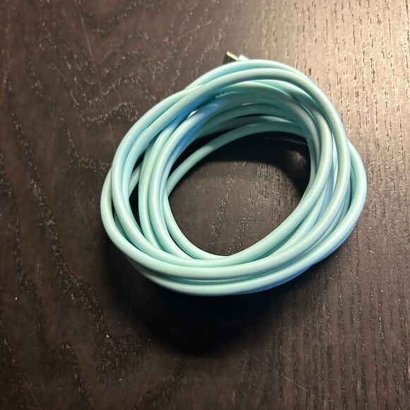 10 Ft Foot 8-Pin To USB-C Cable Blue - Picture 1 of 3